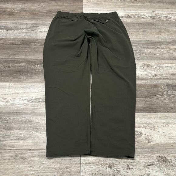 Public Rec Green Black Men 37x30 Elastic Waist Pull On Stretch Performance Pants - Picture 3 of 13